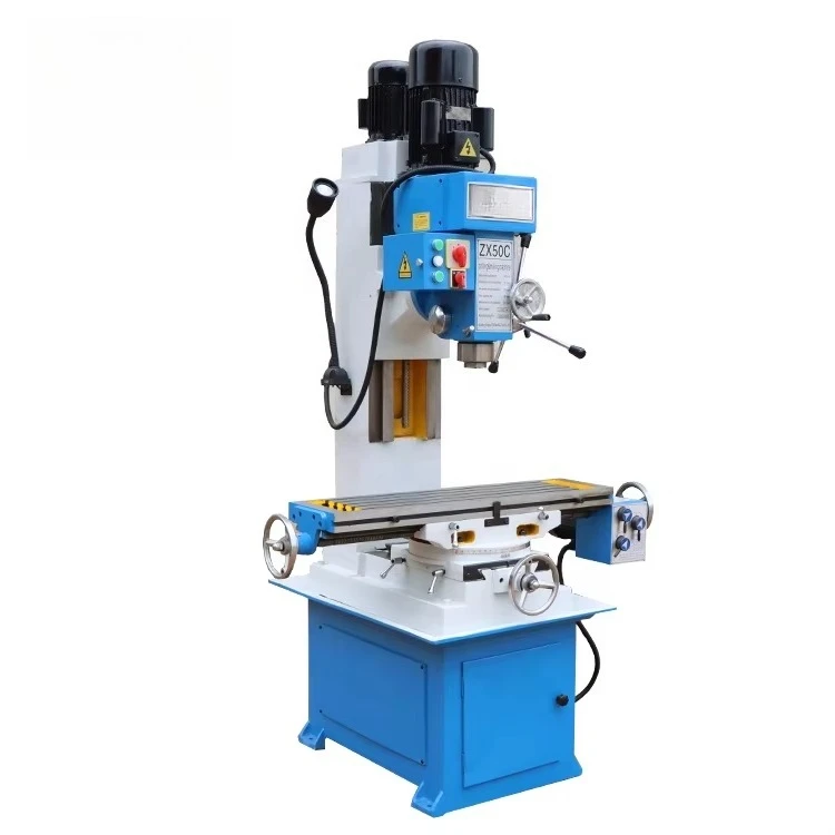 Mini metal desktop drilling and milling machine ZX50C small