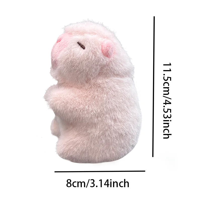 Couple Gift Mini Plush Keychain Simulation Animal Cute Plush Toy Backpack Pendant Birthday Gift Box Decorative Doll 2