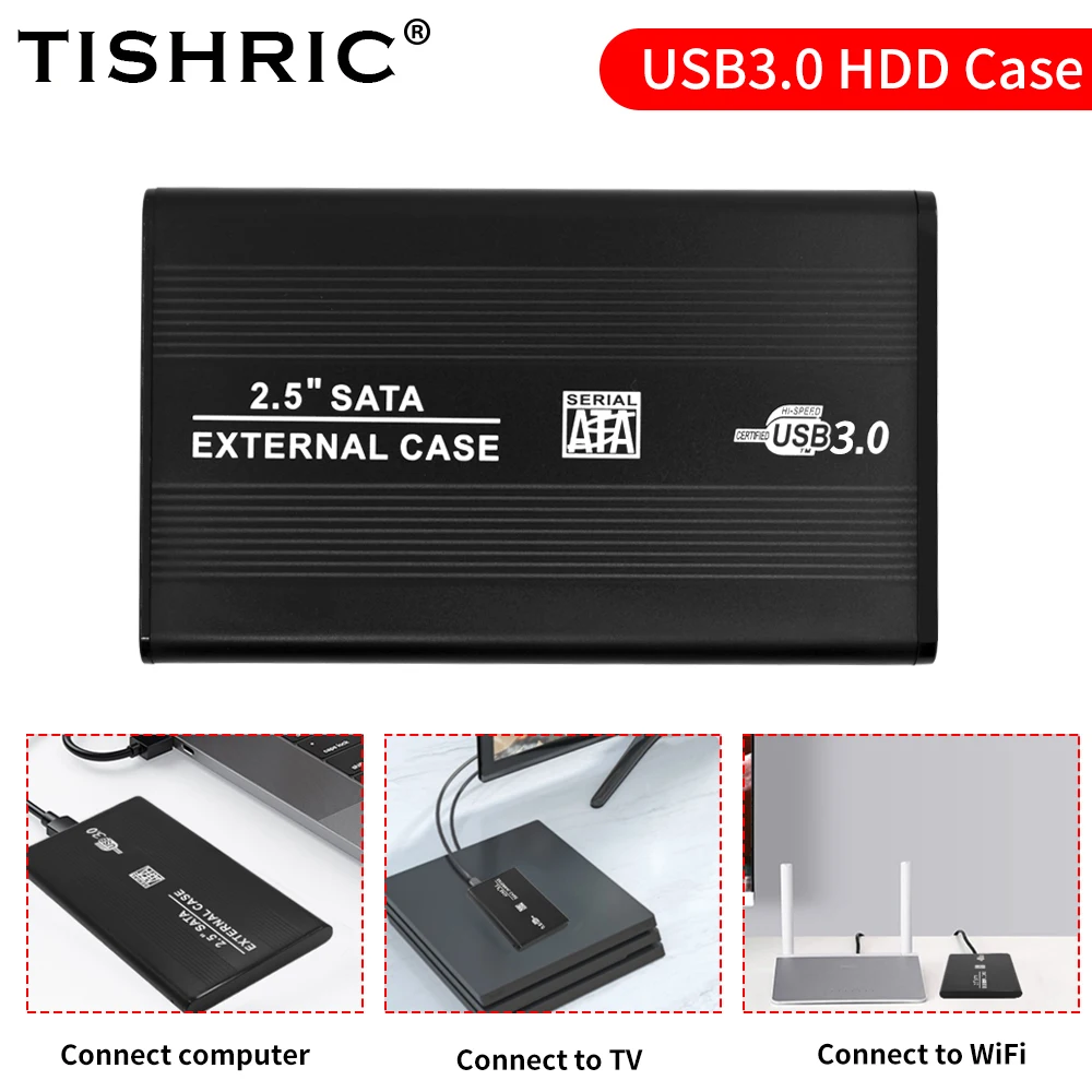 5Gbps 10TB High Speed HDD Case External Hard Drive Optibay Enclosure USB 3/2 Sata to USB 2.5 Inch Hard Disk Case HDD Box external hard drive case hard drive enclosure hard disk case external hard drive box hdd case enclosure