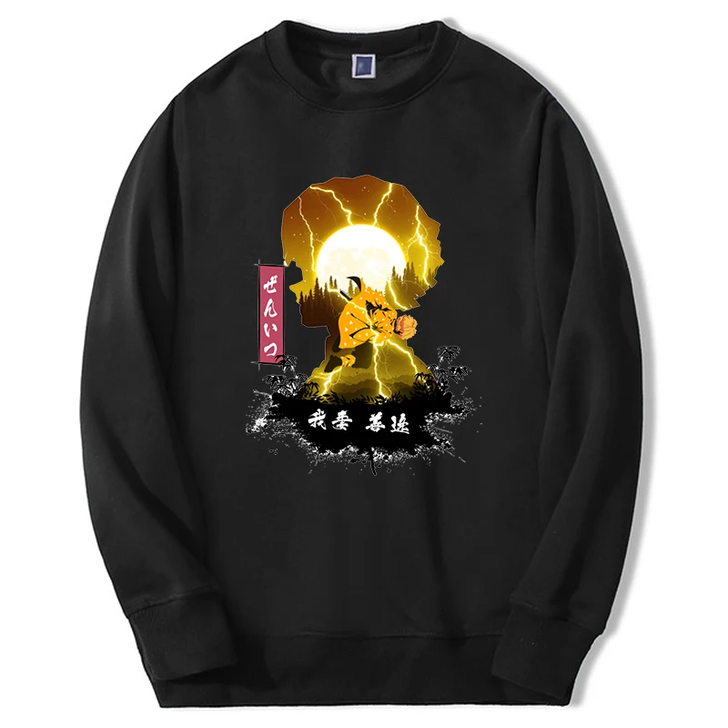 

Demon Slayer Anime Hoodies Sweatshirt Men Tanjirou Figure Mangas 2022 Sweatshirts Fashion Loose Oversize Streetwear Sudaderas