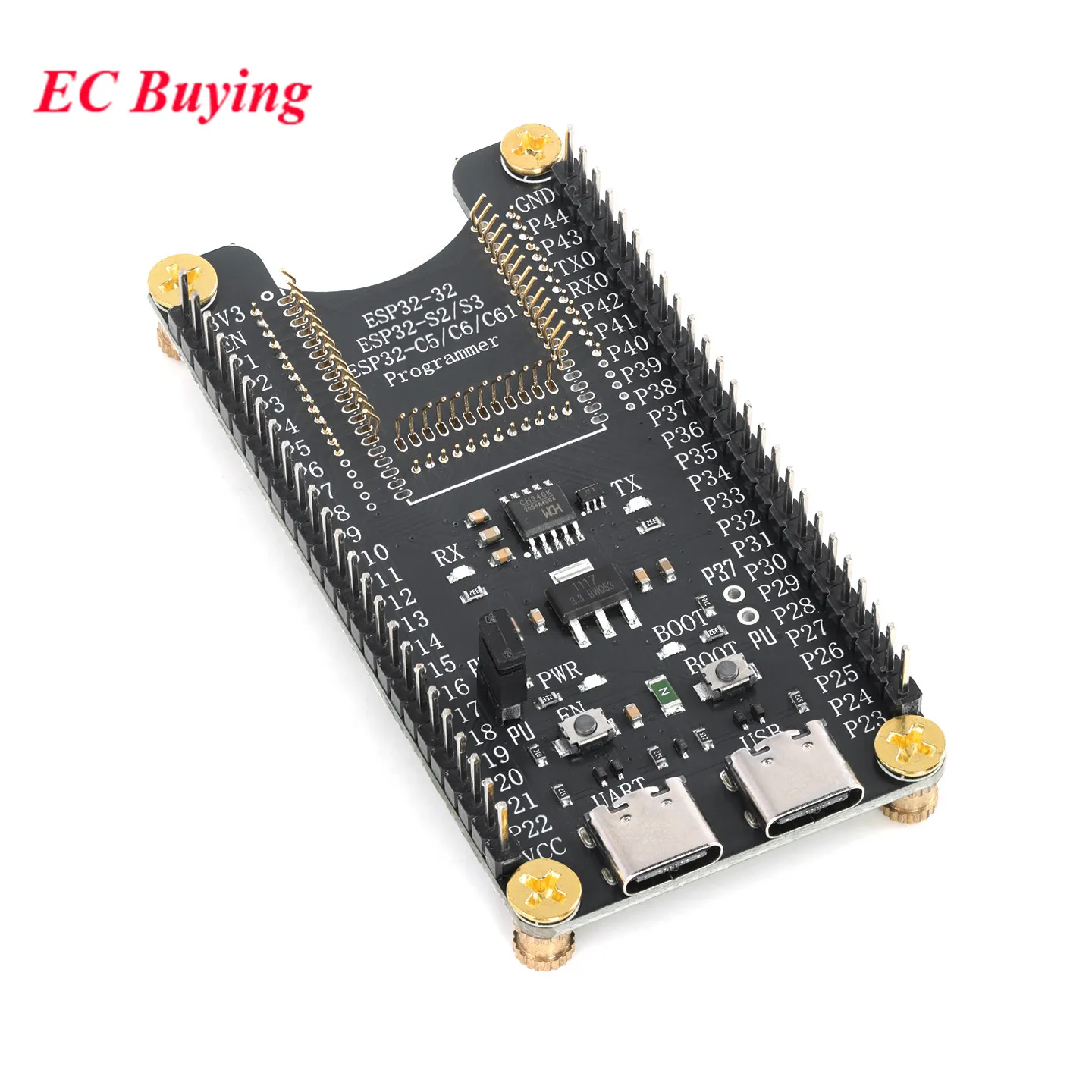 Test Burning Fixture Tool ESP32 ESP8266 ESP8684 ESP8685 ESP32-S3/S2/C6/C61/SOLO-32 ESP-01/07/12F/04C Download Programmer Socket