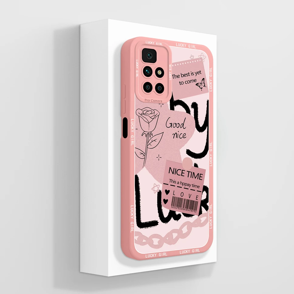 Cute Healing Pattern Slim Silicone Phone Case - Premium Protection Back Cover