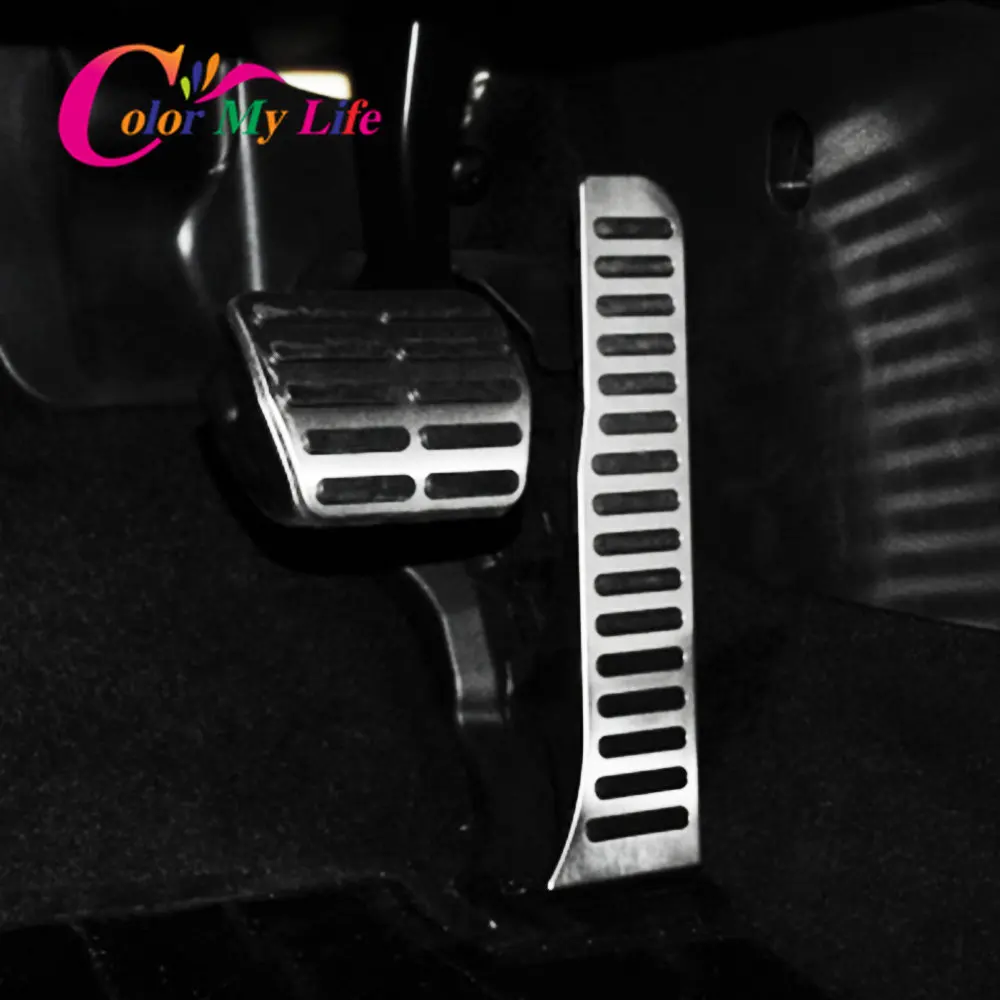 Car Pedal Cover Stainless Steel Gas Pedal Cover Car Pedals for VW Volkswagen Golf 6 TIGUAN Toureg Sagitar Jetta Mk6 Skoda Superb for Audi A3 8P