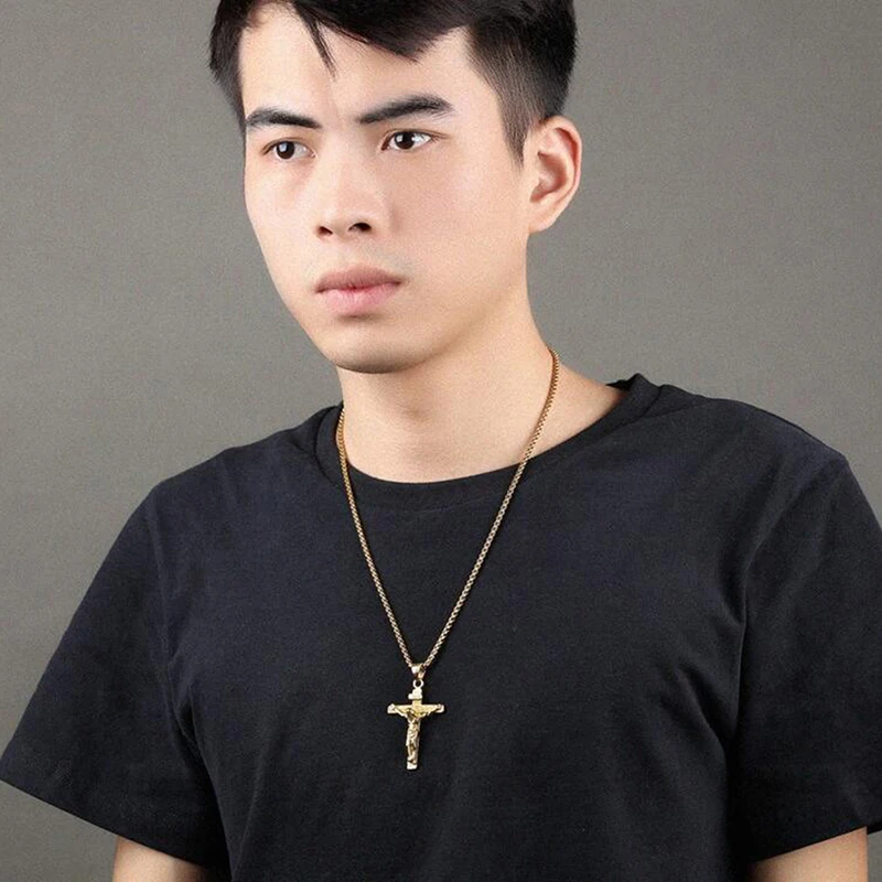 Jesus Cross Steel Necklace 5