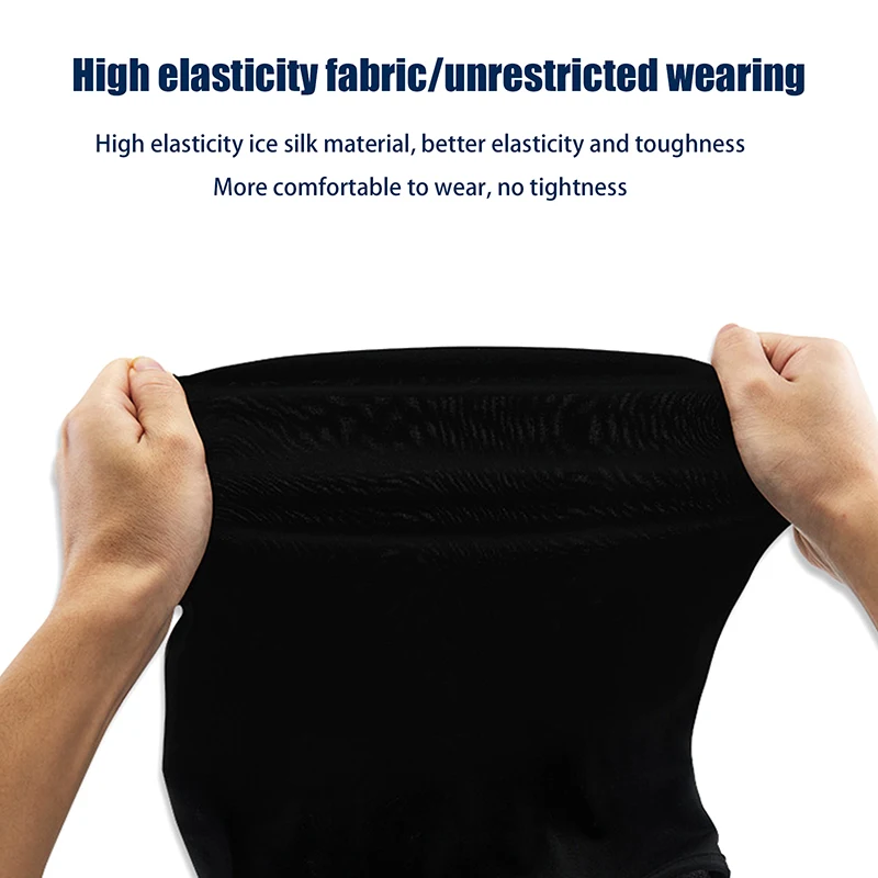 Black Full Face UV Protection Balaclava Hat for Festivals and Cosplay