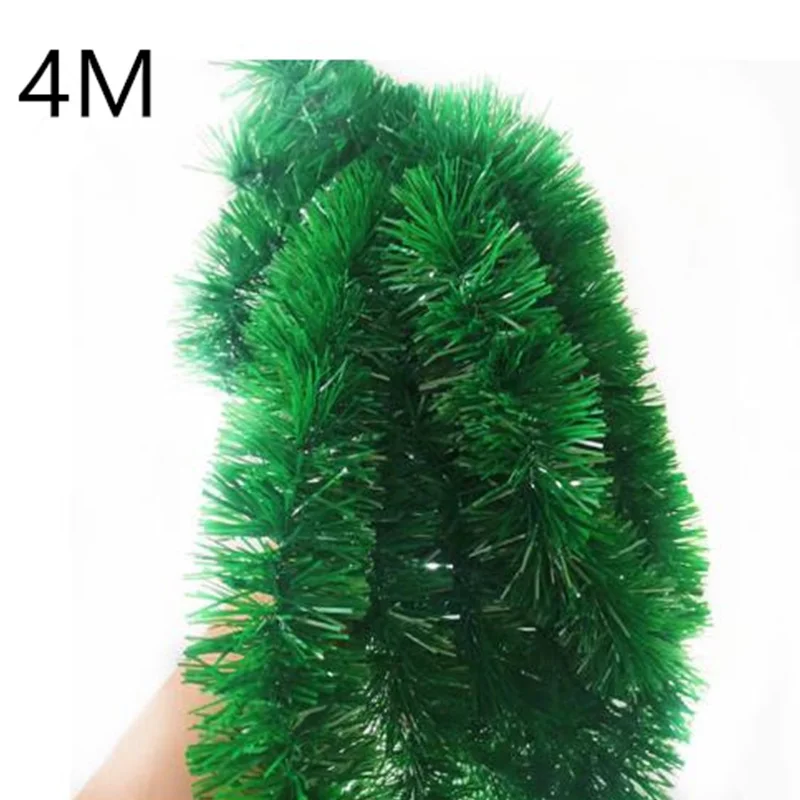 thumbnail image 1 of 2M 4M Green Grass Garland Christmas Party Decoration Bar Tops Ribbon Garland Christmas Tree Cane Tinsel for Xmas Party Supplies, 1 of 4