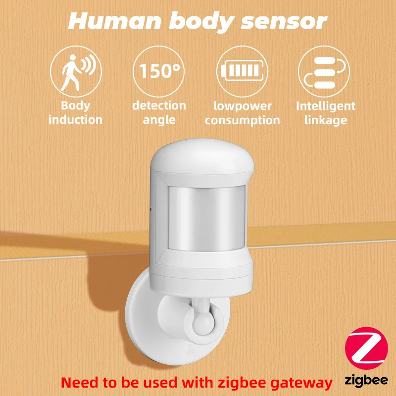 Инфракрасная сенсорная система Zigbee, умная беспроводная мобильная система обнаружения человеческого тела с PIR-датчиком движения