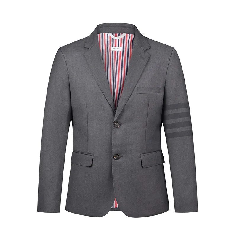 

L-Mr. Self-made business is decorating a suit British Korean version of casual all-in-one solid color work suit fashionable man