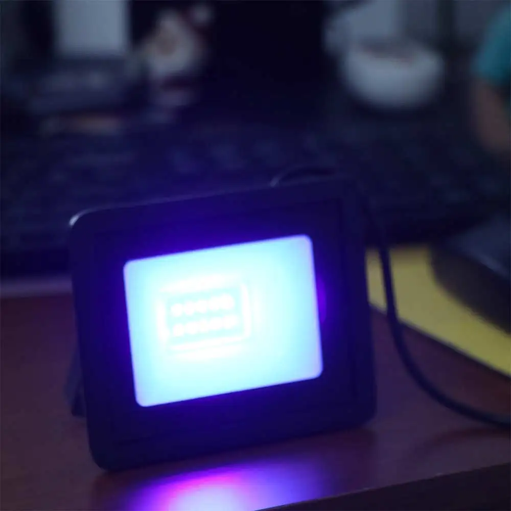 항균 5V USB UV LED 투광등 고출력 10W UVA 투광등 방수 휴대용 UV 형광등 분위기 조명