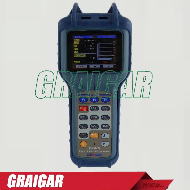 

Deviser DS5200 5MHz-120MHz QAM QPSK TV Return-Path Signal Generator