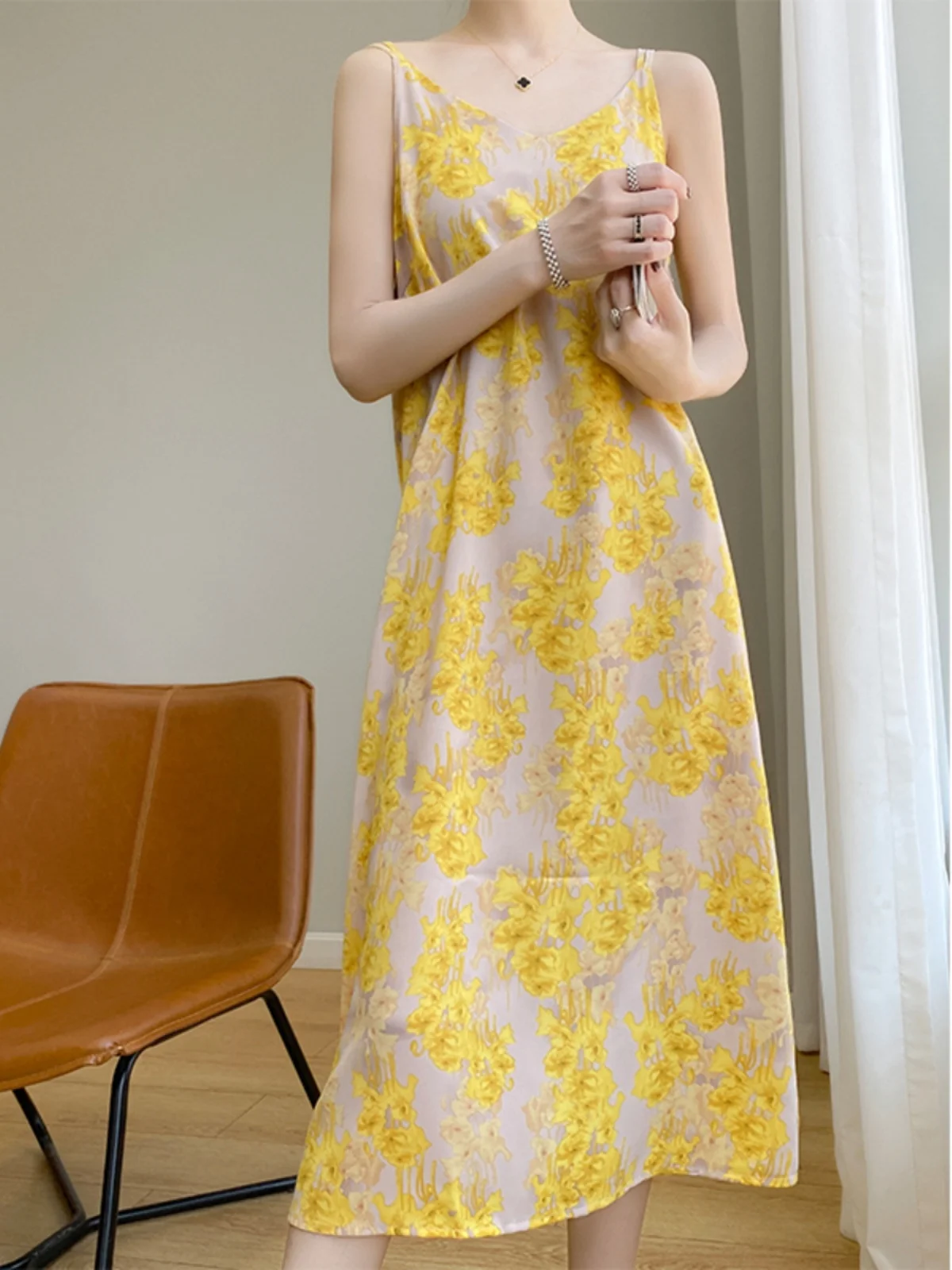 

Vintage \Printed Long Dress V Neck Y2k Pun Sundress Lace Up Fairycore Gothic Aesthetic Outfits Korean Bohemian Dresses A119