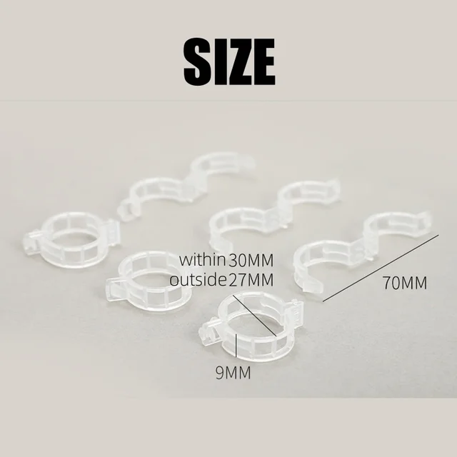 50-300Pcs Plastic Plant Support Clips Reusable Plastic Ties Trellis Stake Clips Greenhouse Holder for Garden Tools Accessories 6