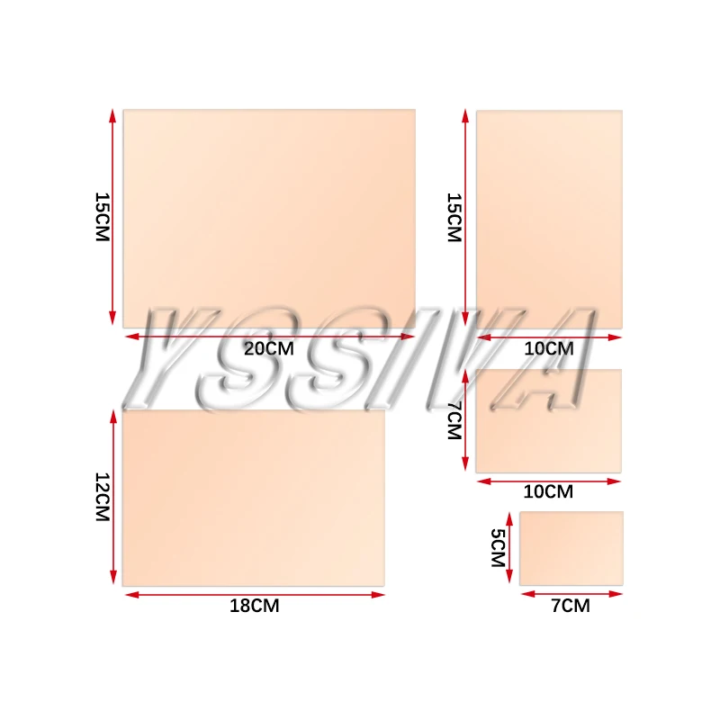 5PCS FR4 PCB 5x7cm Single Side Copper Clad Plate Diy Pcb Kit Laminate Circuit Board 5*7cm