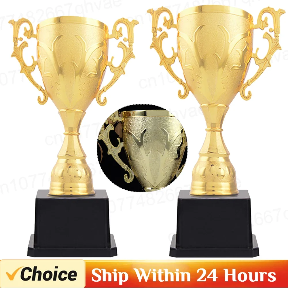 1-5Pcs Plastic Golden Mini Award Trophy Toys Prizes for Kids Birthday Party Favors Kindergarten Rewards Children Pinata Fillers
