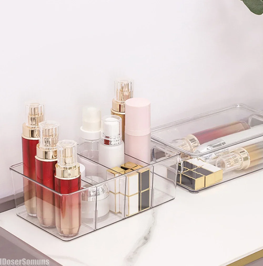 Tea Organizer for Drawer Divided Clear Tea Box Household Coffee Storage Boxs Desktop Bag Container Clear Acrylic Storage Box tea tin box tea canister