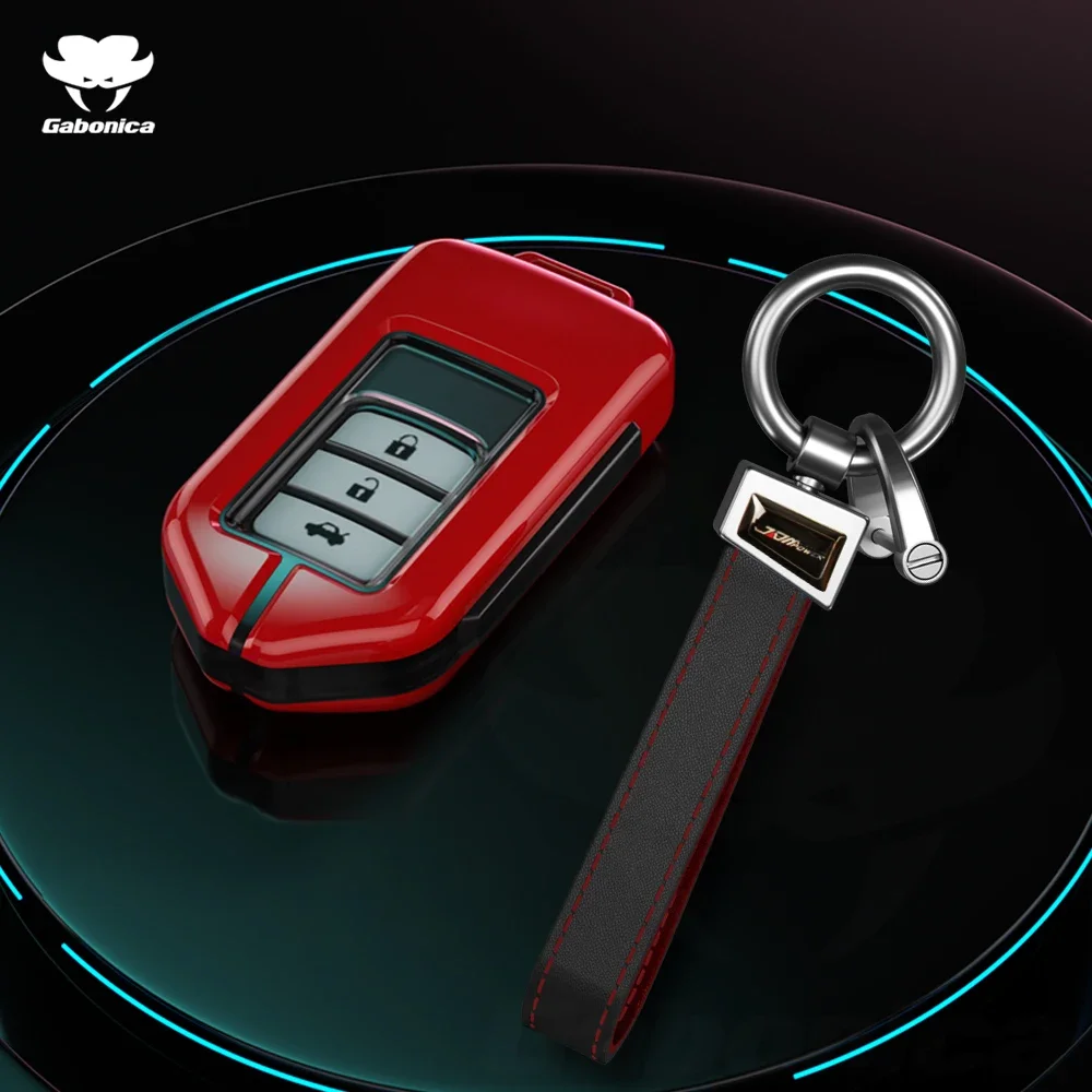 

Защитная оболочка для пульта дистанционного управления из углеродного волокна, 2345 кнопки, Чехол для автомобильного ключа для Honda Fit Accord City Odyssey CR-V HR-V Jade Civic