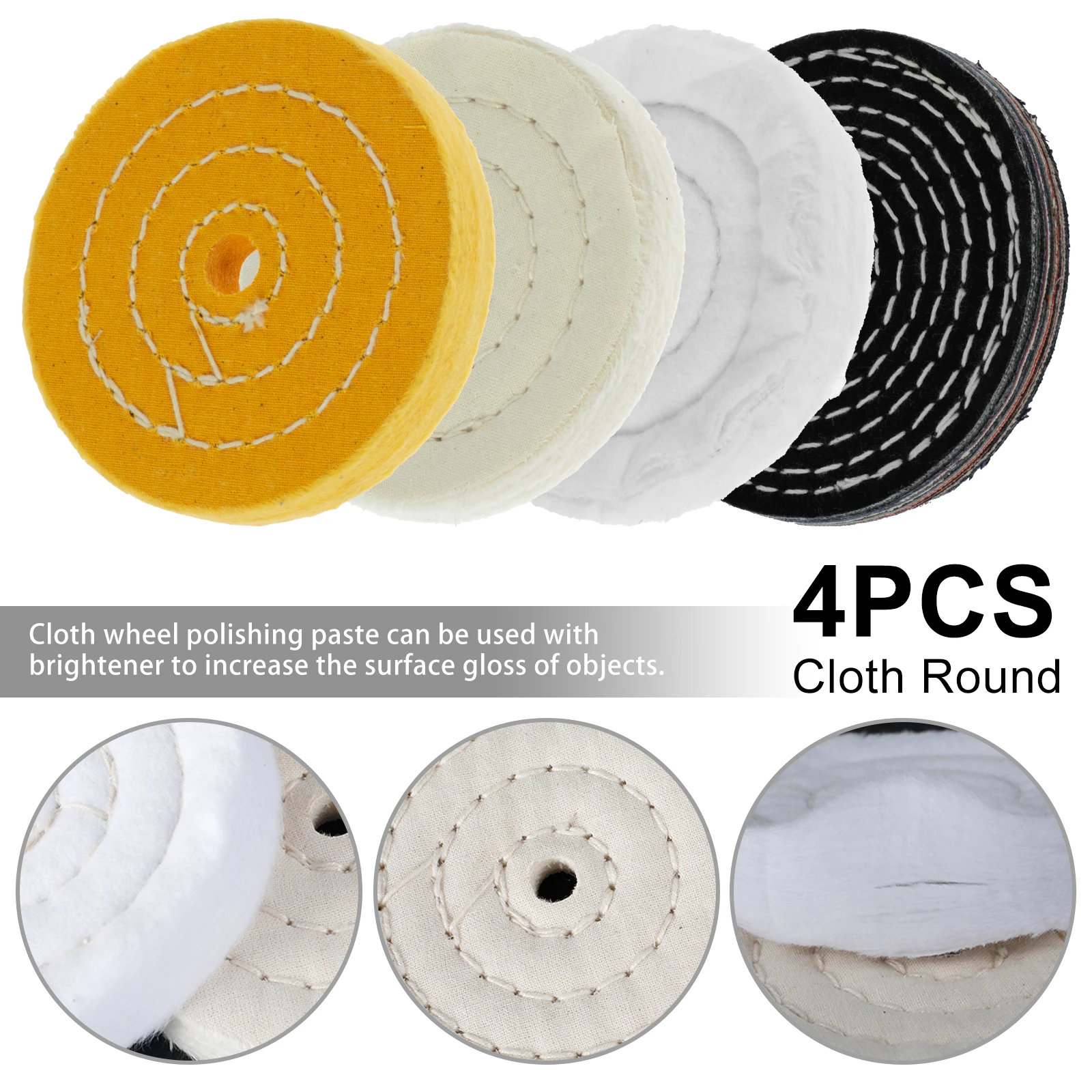 Buffing Polishing Wheel Kit Reusable Polishing Compound Kit with