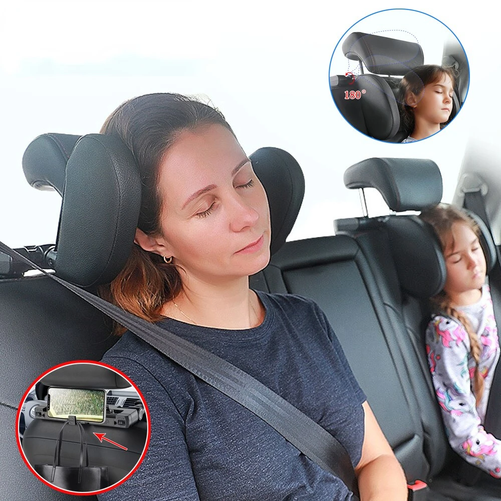 

1pcs Car Seat Headrest Pillow Travel Rest Sleeping Headrest Support Solution Car Accessories Interior U Shaped Pillow For Kids