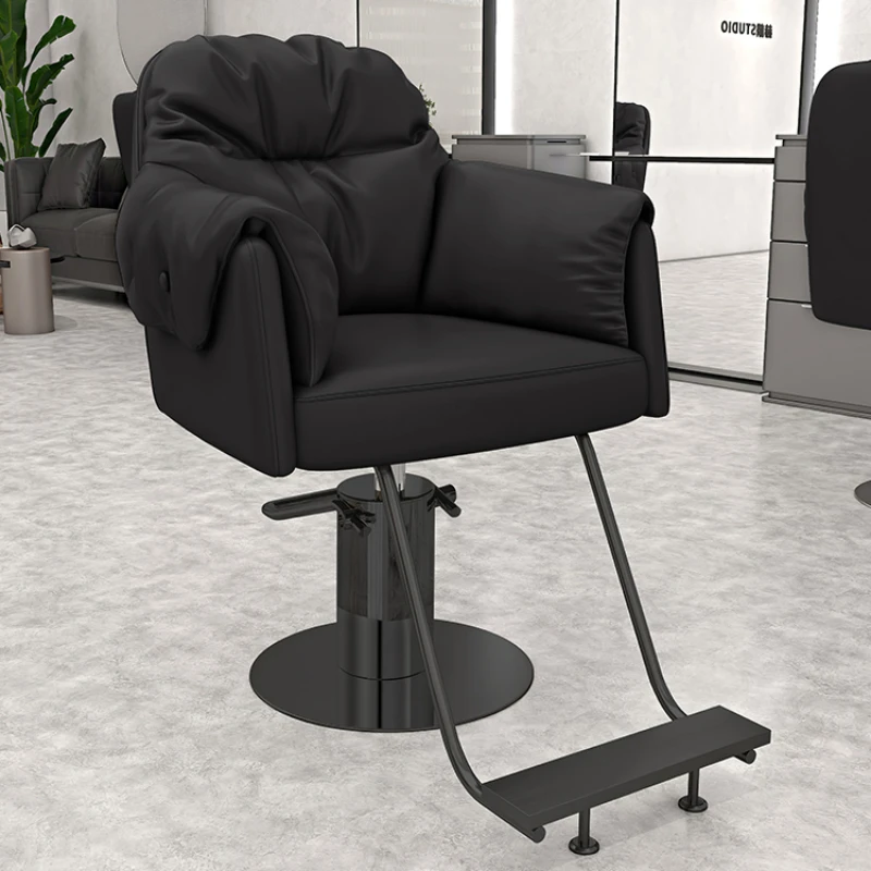 Regulate Specific Barber Chairs Hair Salon Rotate Hairdressing High End Barber Chairs Chaise Coiffeuse Salon Furniture QF50BC salon speciality shampoo chair multifunctional modern salon stylist makeup chair spa luxury chaise coiffeuse furniture hd50xf