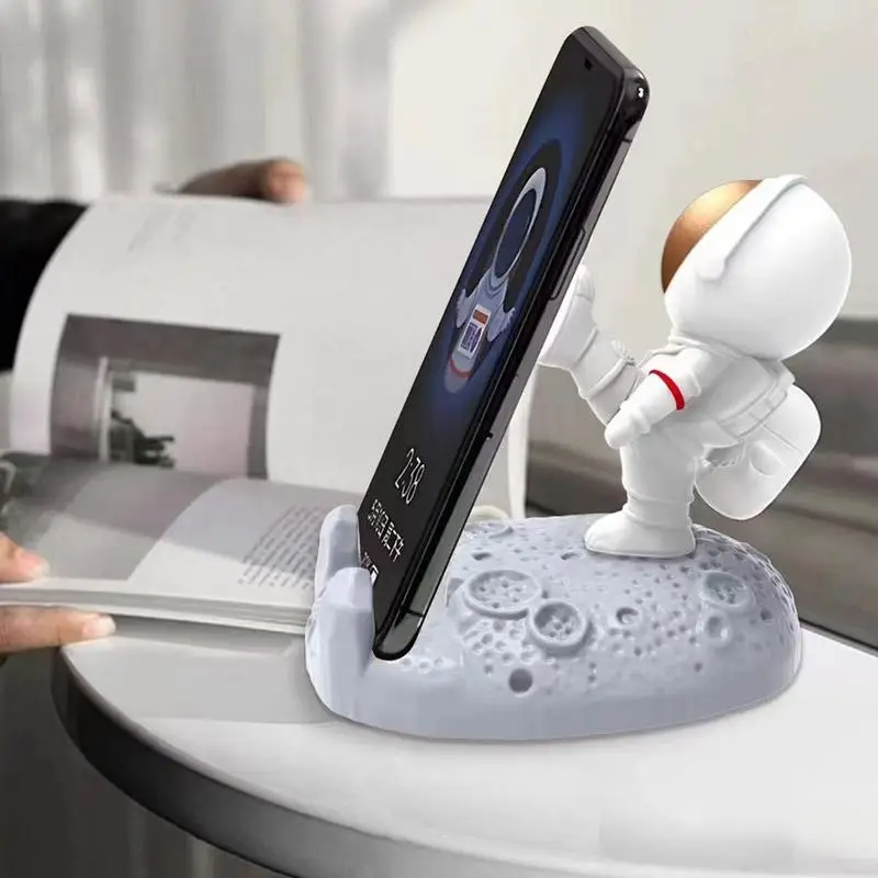 Universal Mobile Phone Holder Resin Astronauts Ornaments Stand Table Desktop For Phone Holder Cell Phone Accessories - Image 4