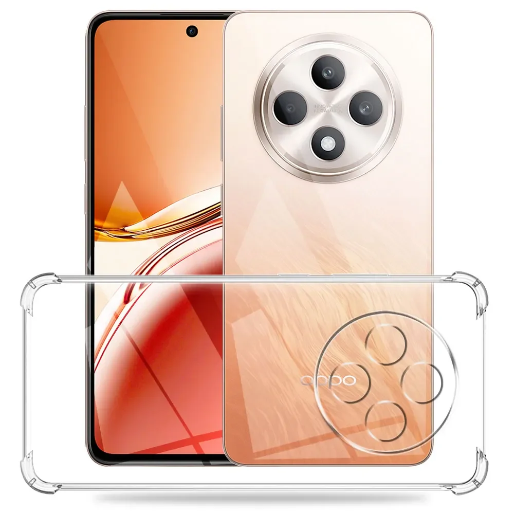 Enhanced Soft Silicone Shockproof Clear TPU Phone Case with Airbag Protection