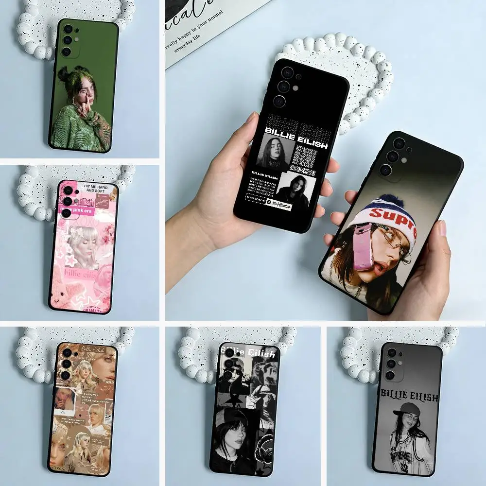 Billie Eilish Black Soft Silicone Phone Case - Young and Powerful Design