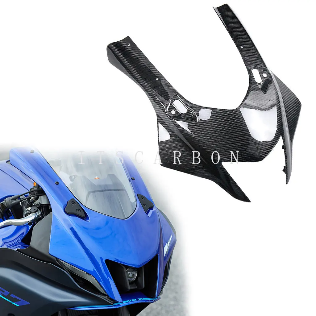 

For YAMAHA YZF - R7 YZF-R7 2022 2023 Real 3k Carbon Fiber Motorcycle Accessories Front Headstock Cover Fairing Parts Kits