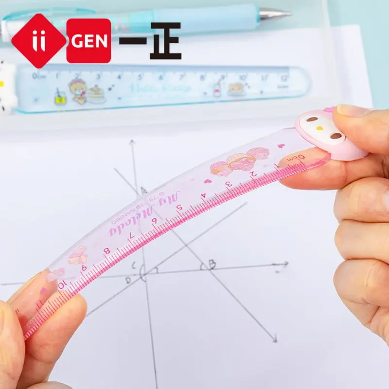 Ruler Set 2pcs/set Sanrio Family Image Bookmark Cartoon Creative Kawaii Student School