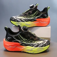 Chaussures de course pour enfants, baskets de Tennis antidérapantes à coussin d'entraînement scolaire, confortables et décontractées à rebond en maille pour enfants 4