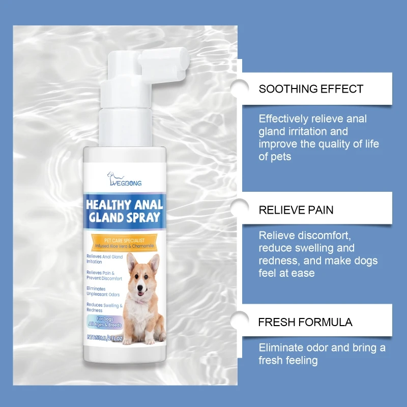 Arsehole Gland Soothing Sprays for Dogs Relieves Discomfort Erases Arsehole Gland Unpleasant Smell For Various Animals 4FlOz