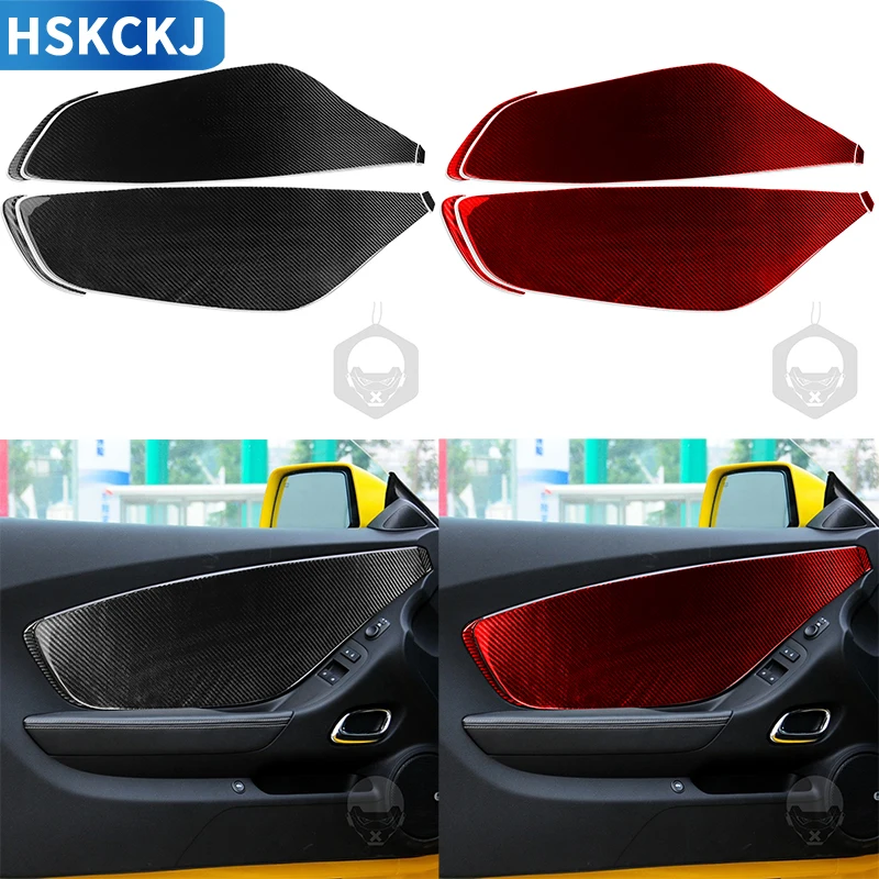 Carbon Fiber Car Side Door Cover Trim Sticker Accessories Styling