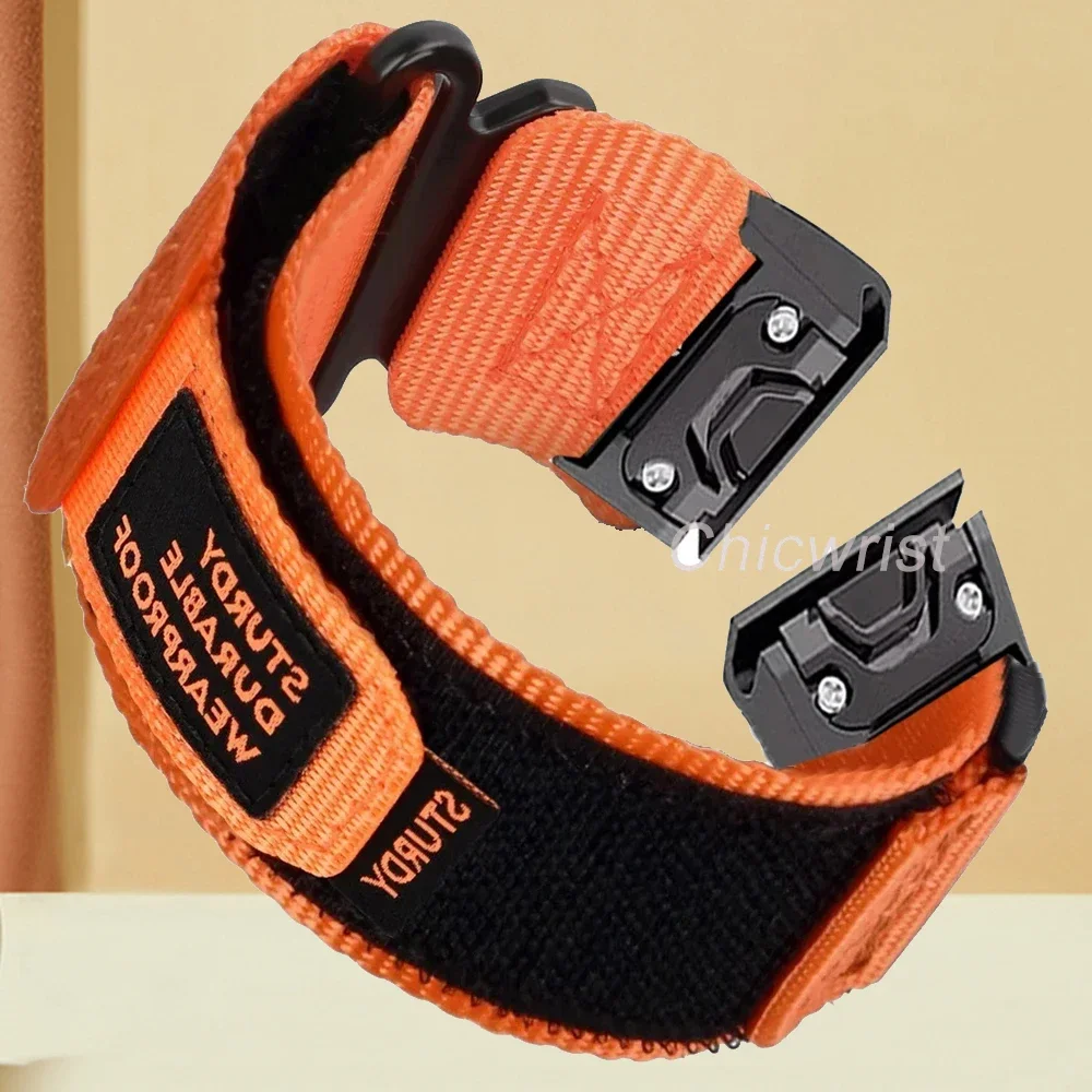 Versatile Nylon Sport Strap with Quick Release - Woven Replacement Loop Band (22mm, 26mm)
