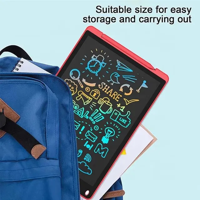 12Inch 8.5 LCD Drawing Tablet for Children Writing Learning Pad Portable Color Electronic Graphic Board Art Tool Gifts for Kids 4