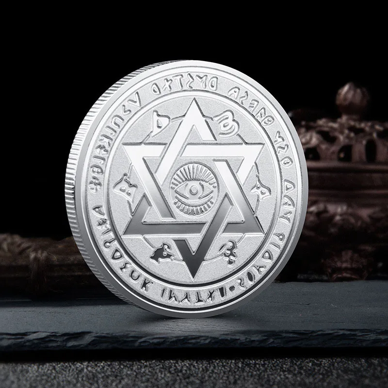Ancient Greek Collectible Coins Pyramid Egyptian Sun God Queen Silver Gold Coin Commemorative Collections Souvenir