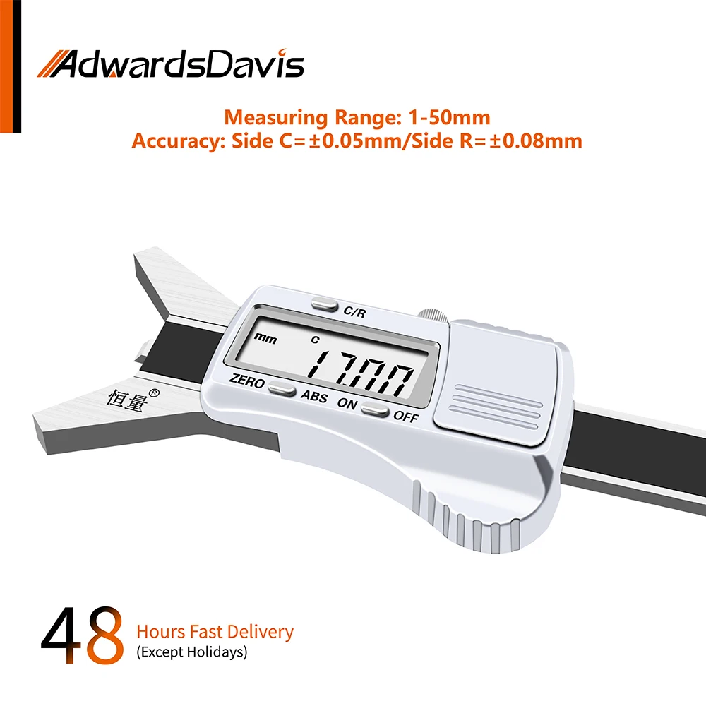 Digital Display Chamfer Caliper C Plane R Plane Chamfer Gauge Arc