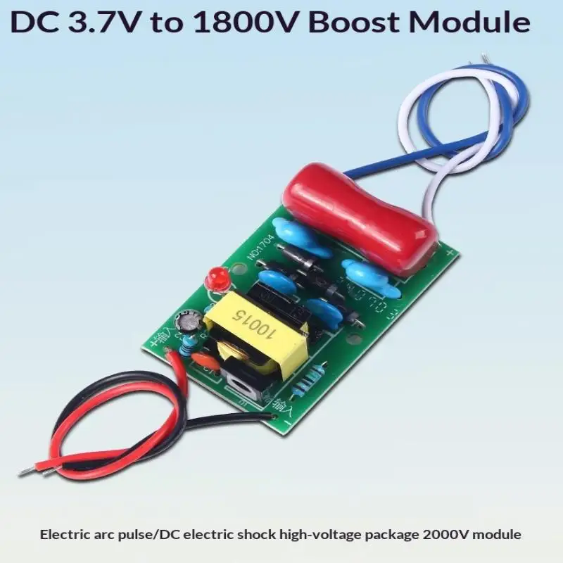 DC 3.7V에서 1800V로 부스트하는 모듈 ? 전기 충격 응용을 위한 고전압 펄스 발생기 및 전원 공급 장치