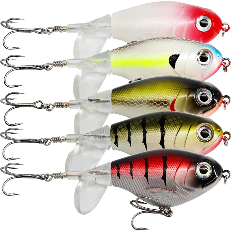 

Lot 5Pcs/set Fishing Lures Whopper Plopper Topwater Fishing Lures Bass Bait Crankbait Rotating Tail Fishing Accessories