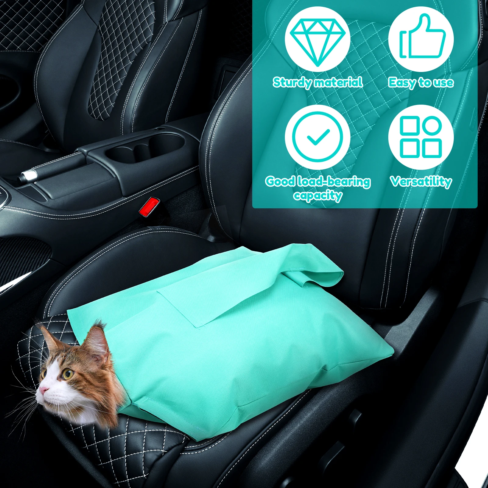 3Pcs Cat Shoulder Carrier Bag Canvas Anti-Scratching Cat Carrier Pouch Breathable Small Dog Carrier Bag Pet Supplies Accessories