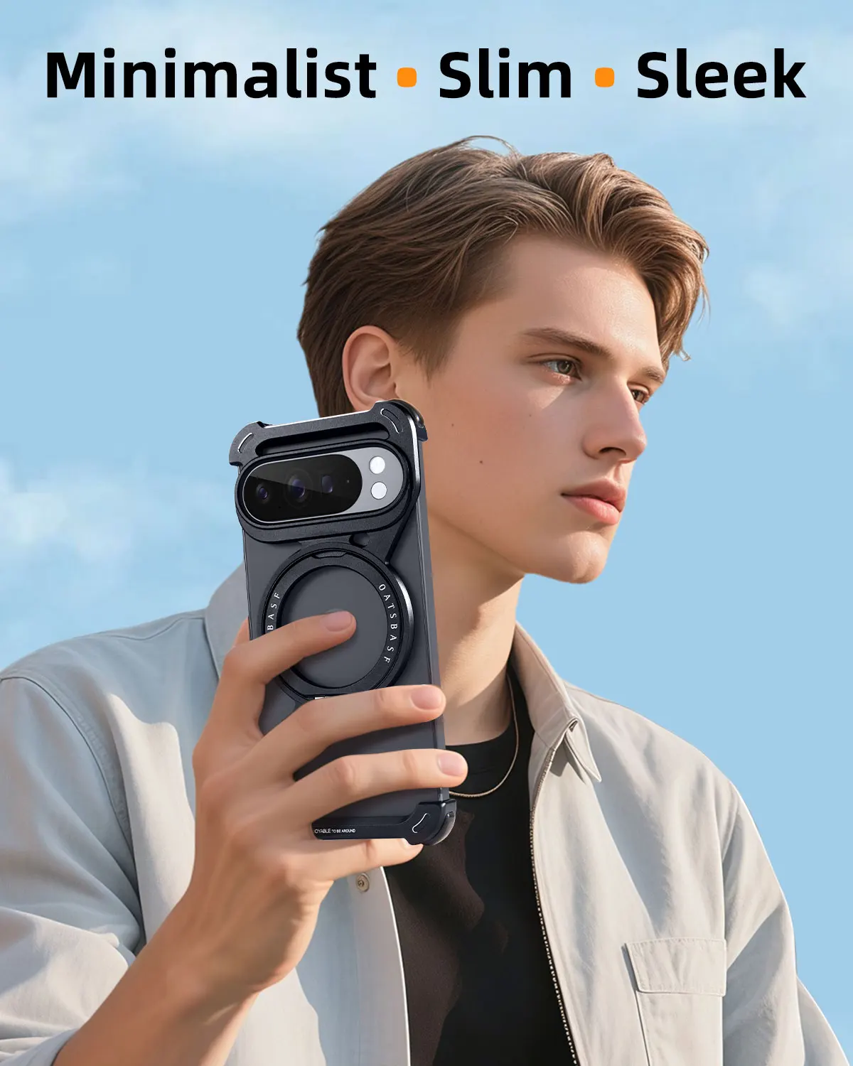 Eary Metal Magnetic Case for Google Pixel 10 Pro XL for Magsafe 360°Rotation Stand Frameless Drop Protector Aluminum Phone Cover