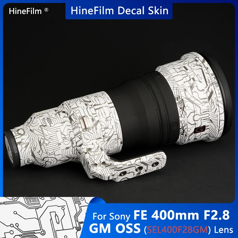 Sel400F28Gm Lens Sticker Fe400 F2.8 Lens Decal Skin Per Sony Fe 400Mm F/2.8 Gm Oss Lens Premium Skin Wrap Cover Film Sticker