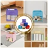 6Pcs Non-Woven Fabric Storage Box Foldable Fabric Cube Storage Bins Large Capacity Closet Clothes Shoes Storage Containers 5