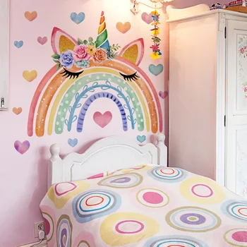 Rainbow Unicorn Wall Sticker 1