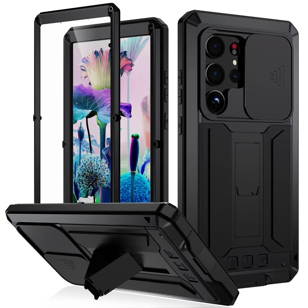 

Металлический Чехол-подставка для Samsung Galaxy S23 Ultra Plus