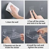Acrylic Storage Rack Wall Panel No Need To Drill Holes, Bathroom, Bathroom, Kitchen Storage Rack, Organic Glass Strong Sticker 5