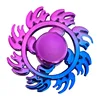 New Hand Spinner Stress Relieving Toys Keychain Plastic Toy Kid Fingertip Keyring Finger Fidget Ring Anxiety Boredom Party Gifts 2