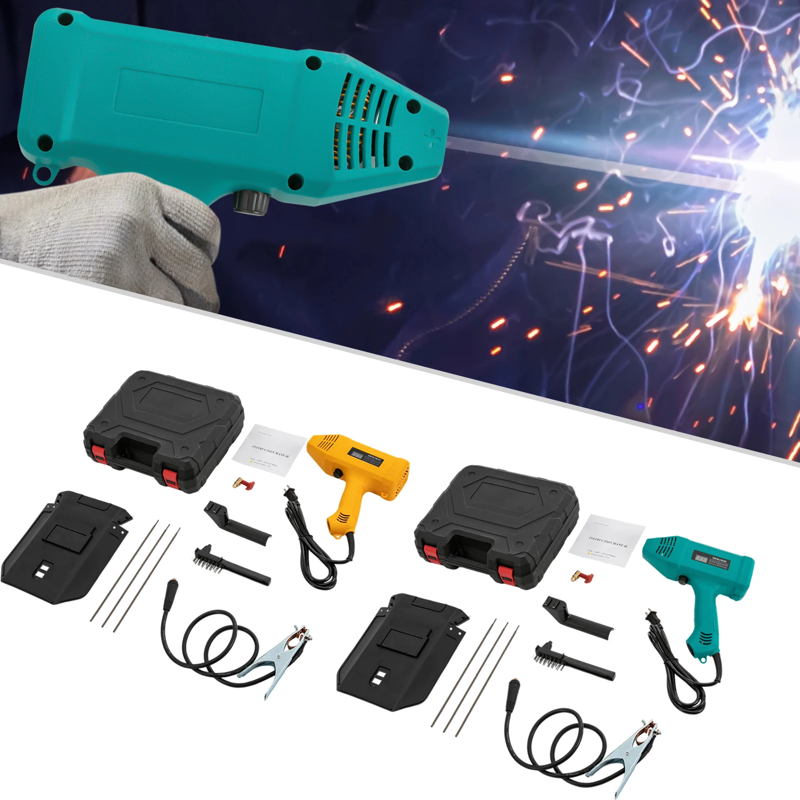 3000W Handheld Welding Machine Portable Digital Welder Gun 110V LED Screen 20-200Amp Welding Thickness 2-14mm 5