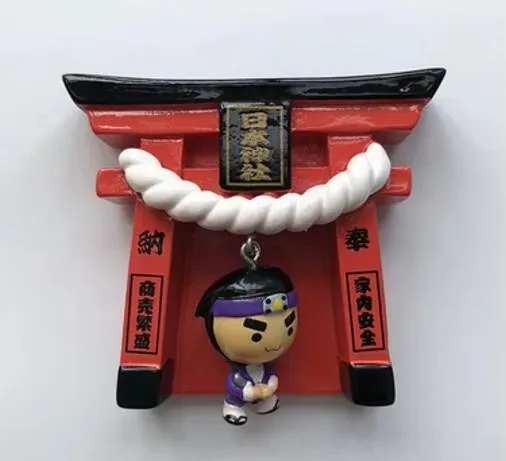 Magnete Frigorifero 3D Monte Fuji In Resina - Souvenir Giapponese Fatto A Mano 7x5 Cm