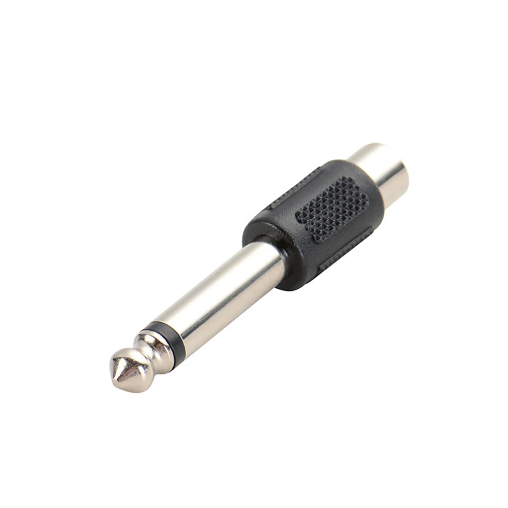 

6.35mm To RCA Audio Adapter 1/4in Male Mono Plug Accessory Connector Microphone Connecting Pro Audio Applications In Home KTV