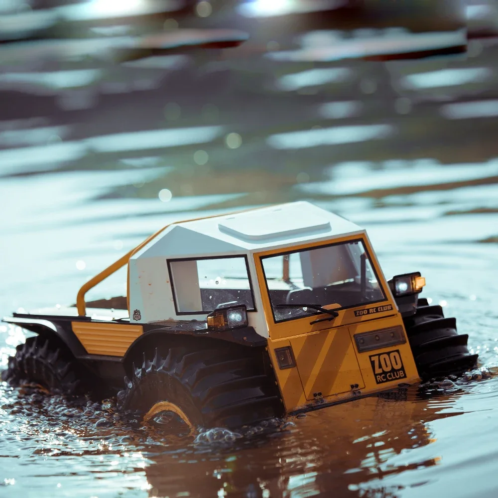 In Stock Kingkong RC Car 1/10 All-terrain Off-road Vehicle Amphibious Professional Climbing Car KIT Model D-E077 4