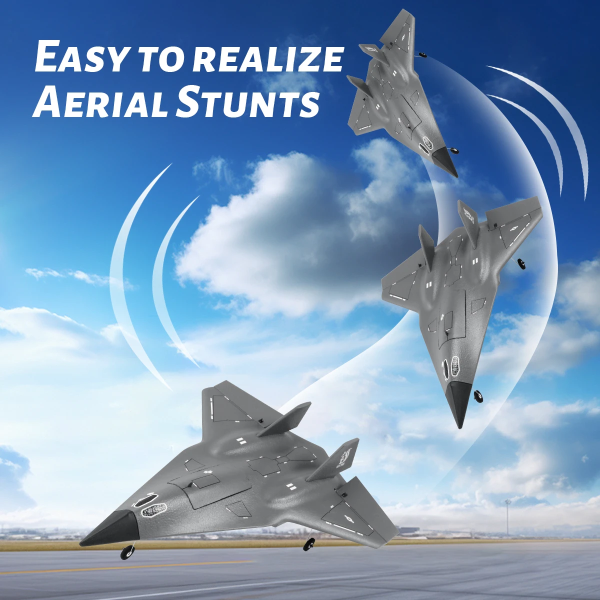 FX9672 RC طائرة نفاثة 4CH 6-محور الدوران 2.4G طائر...